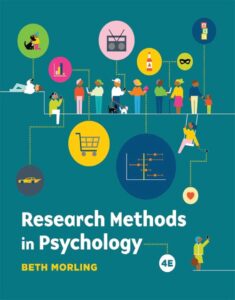 Research Methods in Psychology: Evaluating a World of Information 4th Edition by Beth Morling, 9780393536263